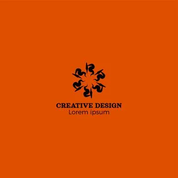 Cool Aesthetic Creative Logo Design EPS10 Stock Illustration