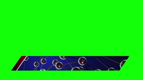 Cool and contemporary lower third with 3d animated plexus particle style Stock Footage 234536158