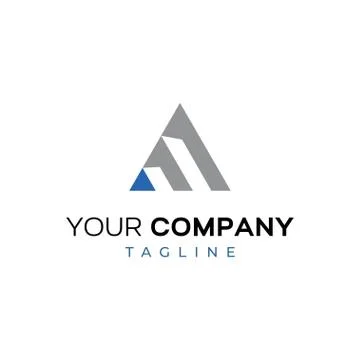 Cool and elegant initial letter A Stock Illustration