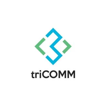 Cool and elegant initial letter 3C Stock Illustration