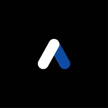 Cool and elegant initial letter A Stock Illustration