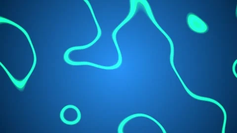 Cool and energetic looping animation of flowing neon lines Stock Footage 315014592