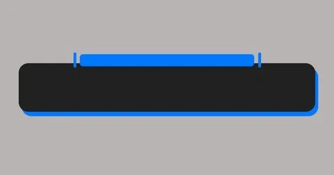 Cool and modern designed lower third in high-resolution. Blue and Grey colo.. Stock Illustration