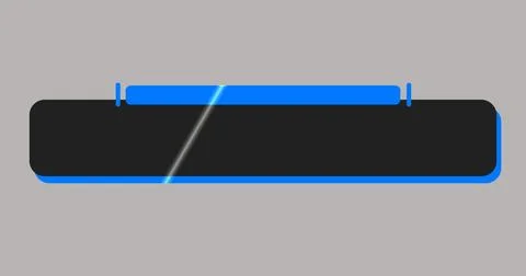 Cool and modern designed lower third in high-resolution. Blue and Grey colo.. Stock Illustration