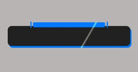 Cool and modern designed lower third in high-resolution. Blue and Grey colo.. Stock Illustration