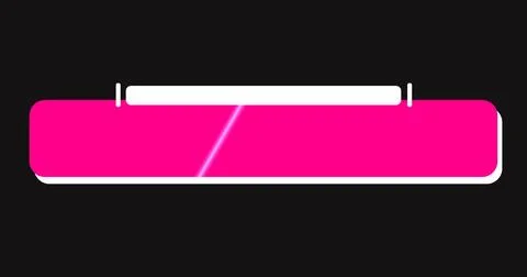 Cool and modern designed lower third in high-resolution. Pink and White col.. Stock Illustration