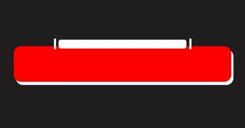 Cool and modern designed lower third in high-resolution. Red and White colo.. Stock Illustration