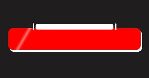 Cool and modern designed lower third in high-resolution. Red and White colo.. Stock Illustration