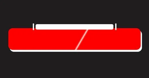 Cool and modern designed lower third in high-resolution. Red and White colo.. Stock Illustration