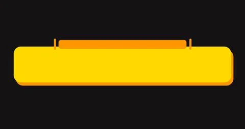 Cool and modern designed lower third in high-resolution. Yellow and Orange .. Stock Illustration