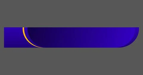 Cool and modern designed lower third illustration. Blue colored lower third.. Stock Illustration