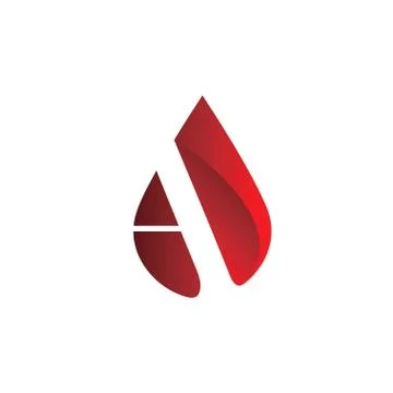Cool and modern initial letter A logo design for an oil mining company Stock Illustration