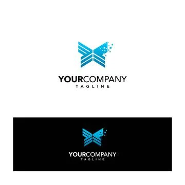 .Cool and modern logo design for investment companies 4 Stock Illustration