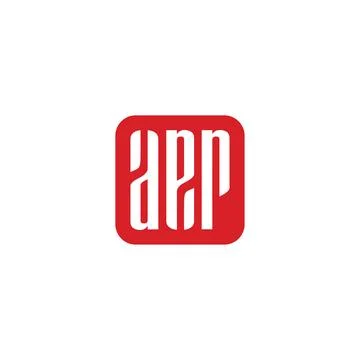 Cool and modern logo initials AEP design 2 Stock Illustration