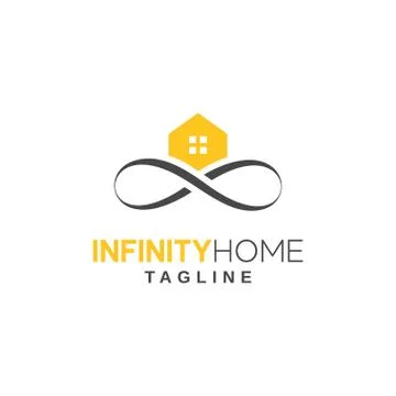 A cool and unique logo design for real estate companies 库存插图