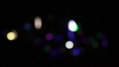 Cool and warm bokeh turning on and off intermittently Stock Footage 83800205
