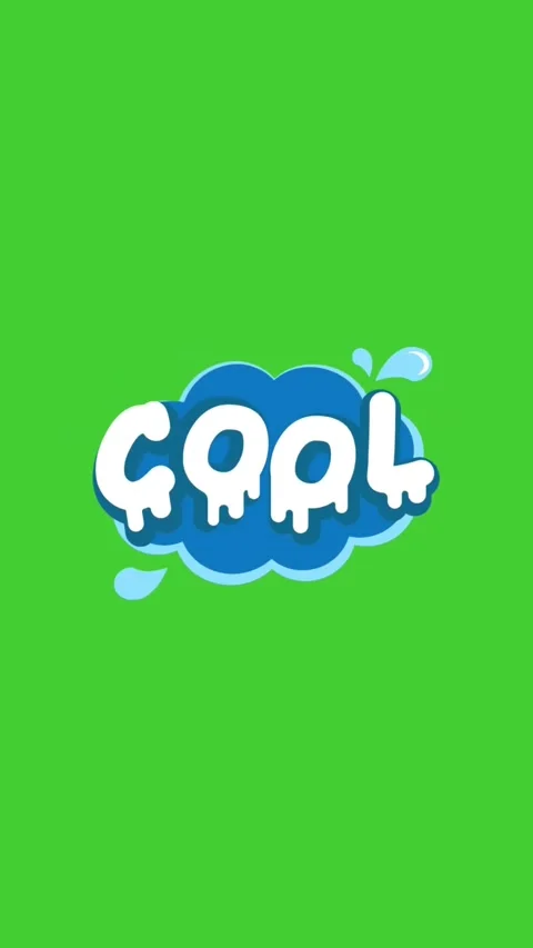 Cool animated chat sticker with blue bubble text design on green screen Stock Footage 317142393