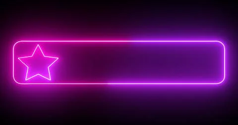 Cool animated fancy lower third with neon moving colors. Cool-designed pink.. Stock Illustration