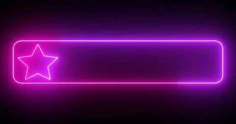 Cool animated fancy lower third with neon moving colors. Cool-designed pink.. Stock Illustration