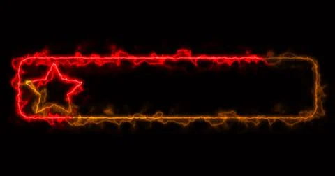 Cool animated fancy lower third with neon moving colors. Cool-designed colo.. Stock Illustration