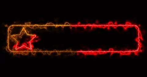 Cool animated fancy lower third with neon moving colors. Cool-designed colo.. Stock Illustration