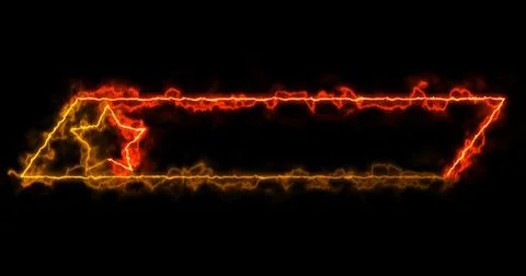 Cool animated fancy lower third with neon moving colors. Cool-designed colo.. Stock Illustration