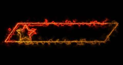 Cool animated fancy lower third with neon moving colors. Cool-designed colo.. Stock Illustration