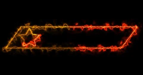 Cool animated fancy lower third with neon moving colors. Cool-designed colo.. Stock Illustration