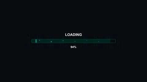 Cool animation of hexagon grid progress bar loading video on a dark backgro.. Vídeos de archivo 326937170