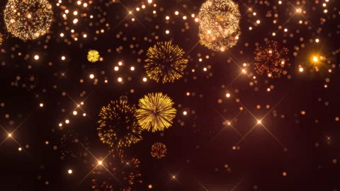 Cool awards golden lights background Stock Footage 148049582