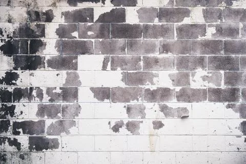 Cool background image of an old white and gray brick wall Stock Photos