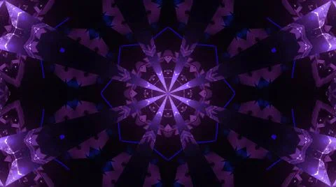 Cool blinking science fiction star kalaidoscope 3d illustration design Stock Illustration