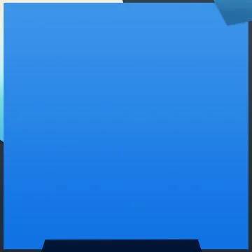 Cool Blue Empty Square With Modern Background Template Stock Illustration