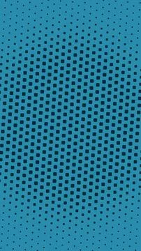A cool blue field of dark rounded squares forms a dramatic halftone gradien.. 스톡 일러스트