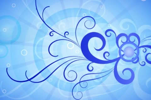 Cool Blue Flourish Background 01 Stock Footage 10870769