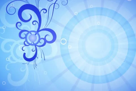 Cool Blue Flourish Background 02 Stock Footage 10870770