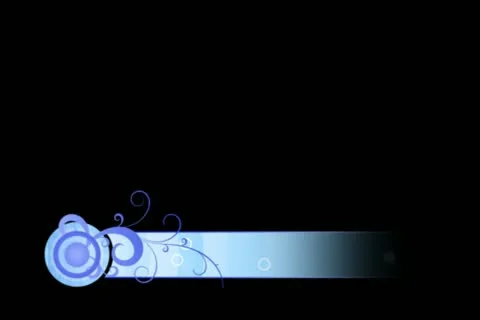 Cool Blue Flourish Lower Third Stock Footage