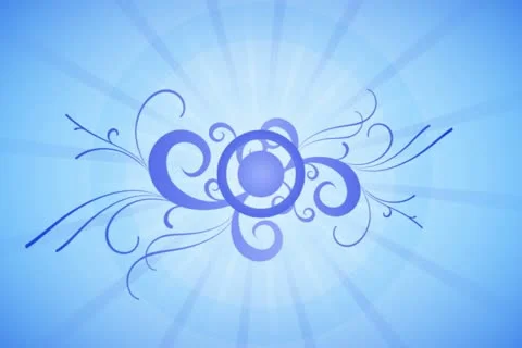 Cool Blue Flourish Wipe Video stock 10870775