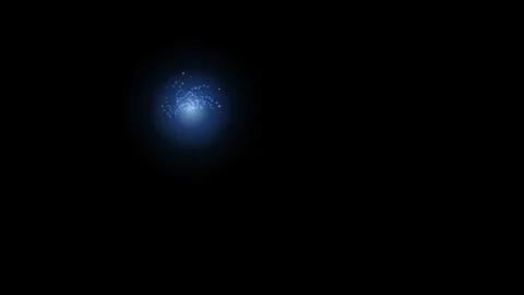 Cool blue light scatter overlay for particle burst. Video overlay Vídeos de archivo 342623135