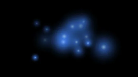 Cool blue orb burst overlay for light orbs. Video overlay Vidéo 342623159