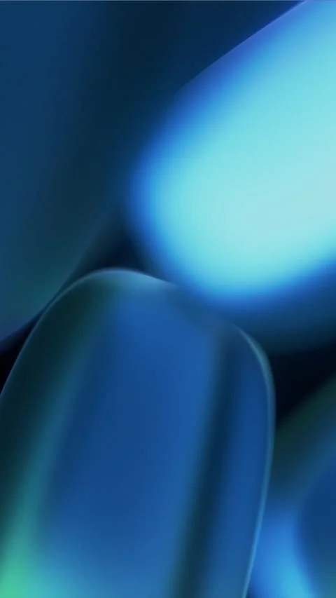 Cool Blue Organic Blobs Stock Footage 329073239