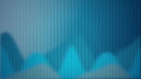 Cool blue overlapping wave shapes flow in a seamless loop Stock Footage 341401676