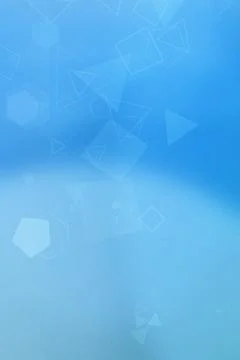 Cool blue polygons and network lines drift across a soft gradient, creating.. Stock Illustration