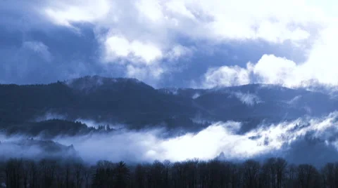 Cool Blue Wilderness Time Lapse Stock Footage 44826858