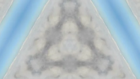 Cool blurry footage. The effect of a triangle in the movement of a kaleidoscope Stock Footage 287485921