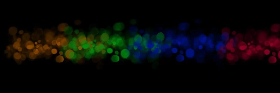 Cool bokeh light effect illustration on a black background for wallpaper Stock Illustration