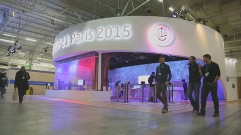 Cool Booth at an Expo Stock Footage 76460127