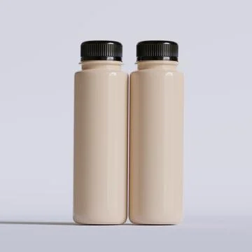 Cool Brew Coffee Bottle with a black color cup and realistic render (5) Stock Illustration