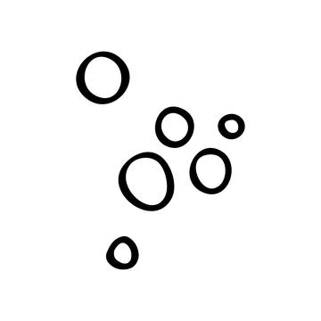 Cool bubbles, dragees, candies. Element for decorating a festive party. Hand  Stock Illustration