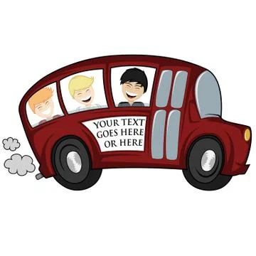 Cool bus Stock Illustration